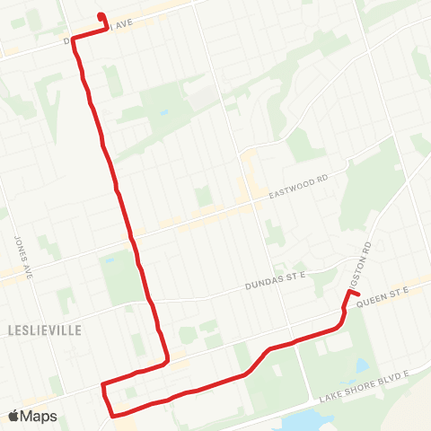 TTC Greenwood map