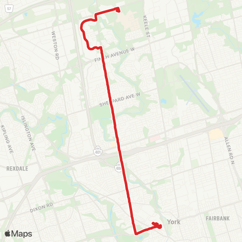 TTC Jane map