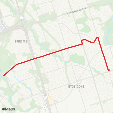 TTC Rathburn map