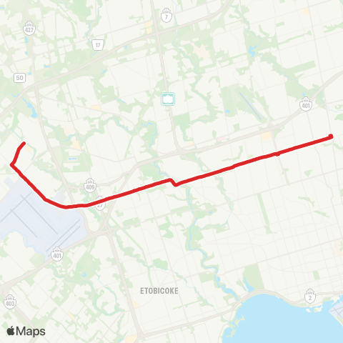 TTC Lawrence West map