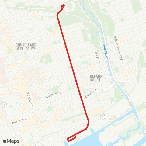 TTC Parliament map
