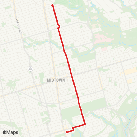TTC Mount Pleasant map