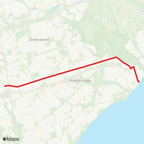 TTC Sheppard East map