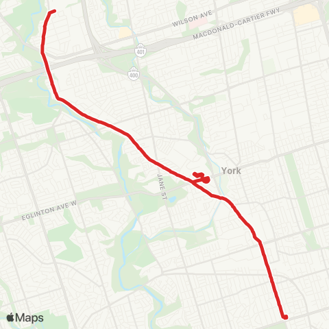 TTC Weston map