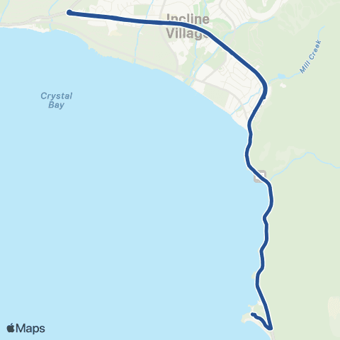 TTD RT28 East Shore Express map