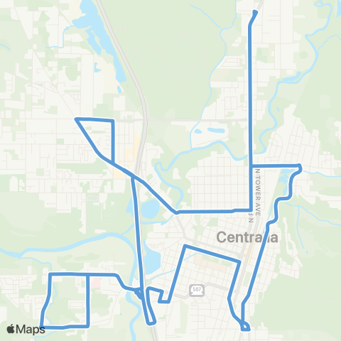 Lewis County Transit  map