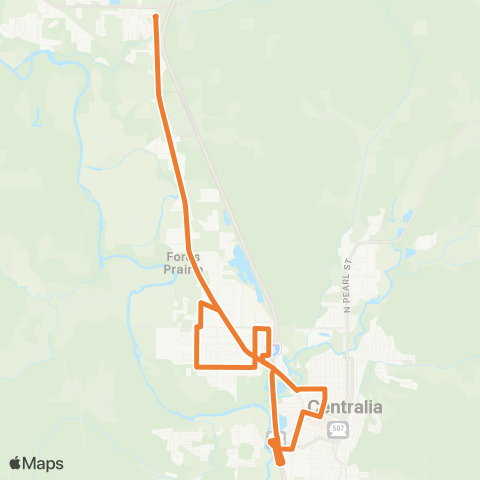 Lewis County Transit  map