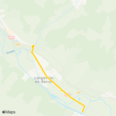 TUB - Scolaires Savonnières-devant-Bar - Bar-le-Duc Gare multimodale map