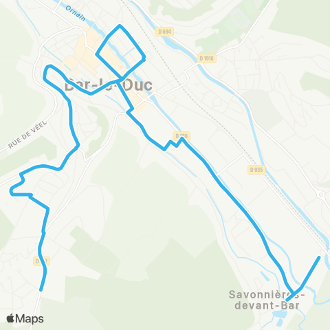 TUB Savonnières Zone commerciale - Bar-le-Duc Petit Juré map