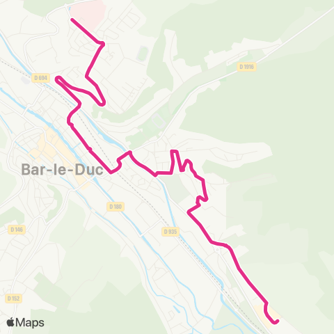 TUB Bar-le-Duc CH - Bar-le-Duc Grande terre map