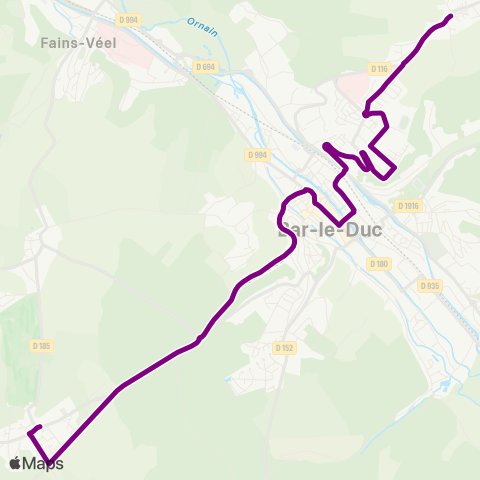 TUB Behonne Mairie - Rochelle map