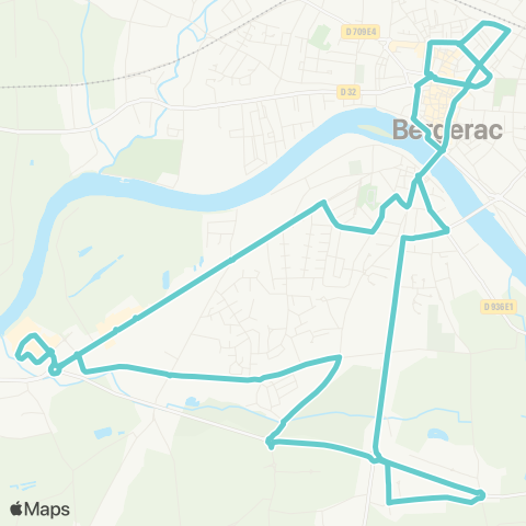 TUB Pôle multimodal - Ctre ville - Z.A la Cavaille map