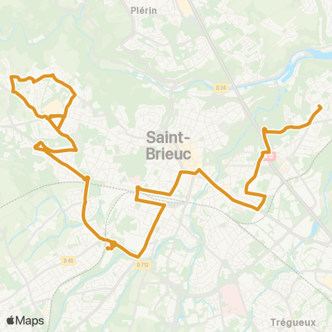 TUB Cesson République - les Villages map