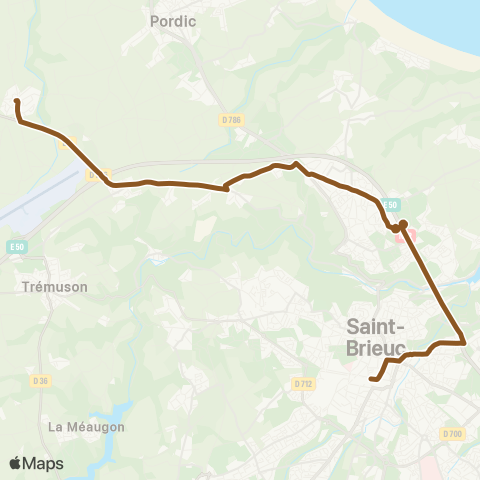 TUB Trémeloir - Gare Centre map