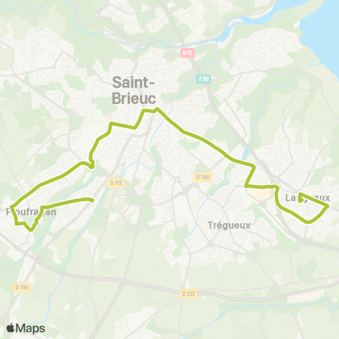 TUB Ploufragan - Langueux map