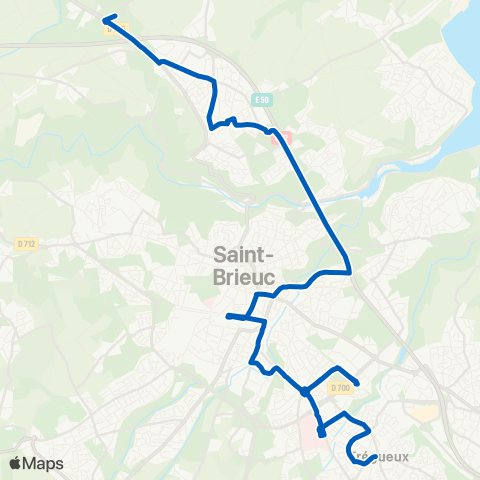 TUB Trégueux - Plérin map