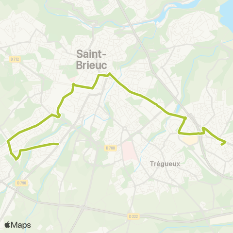 TUB Ploufragan - Trégueux map