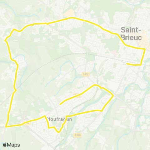 TUB Les Quartiers - Gare routière Robien map