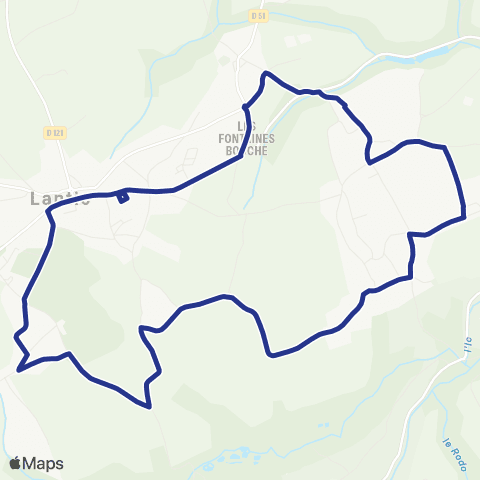 TUB - Lignes scolaires Lantic map