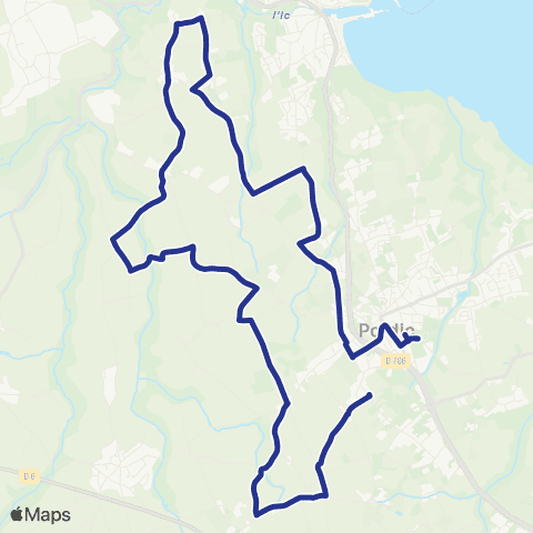 TUB - Lignes scolaires Primaire Pordic map