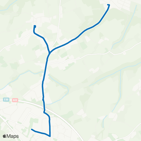 TUB - Lignes scolaires Collège Lequier - les Rosaires map