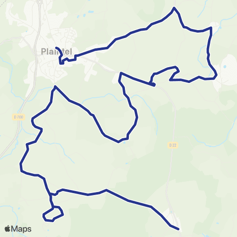 TUB - Lignes scolaires Primaire Plaintel map