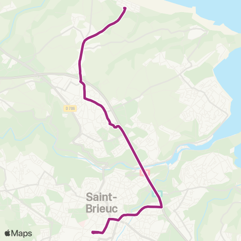TUB Les Rosaires - Gare Centre map
