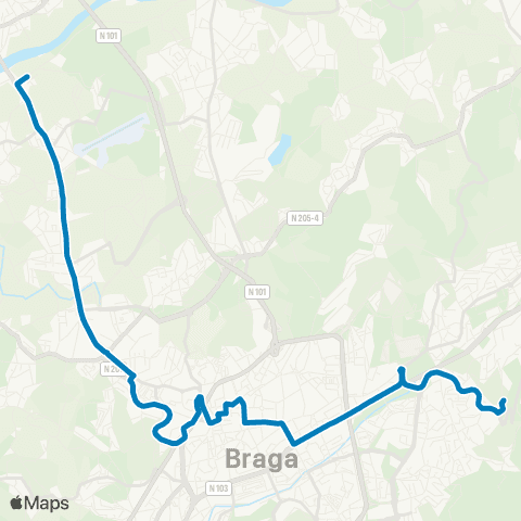 TUB Ponte De Prado - Bom Jesus map