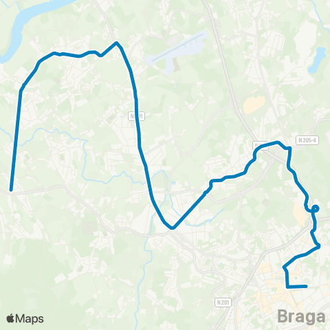 TUB Avenida Central - Ruães map