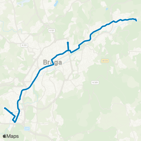 TUB S. Mamede D' Este - Celeirós map