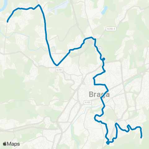 TUB Ruães - Nogueira (Barral) map