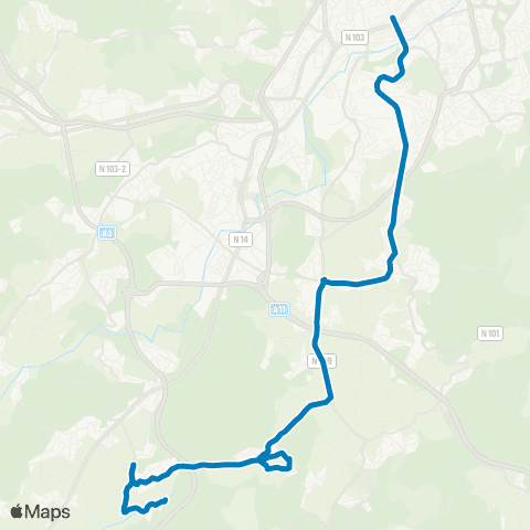 TUB Avenida Da Liberdade - Guisande map