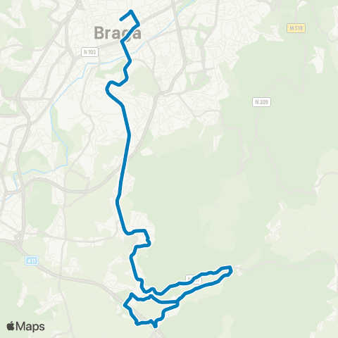 TUB Rua Do Raio - Morreira map
