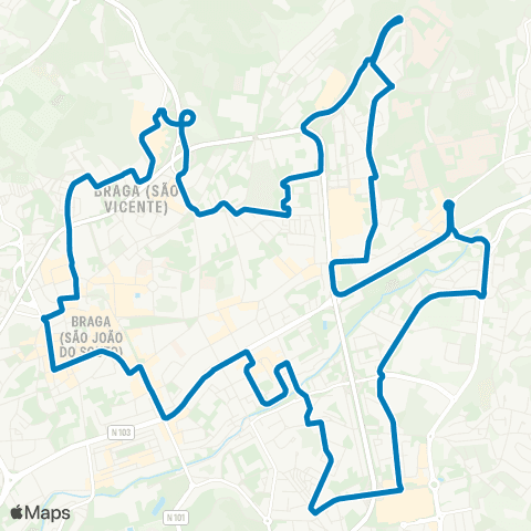 TUB Circuito Urbano II map