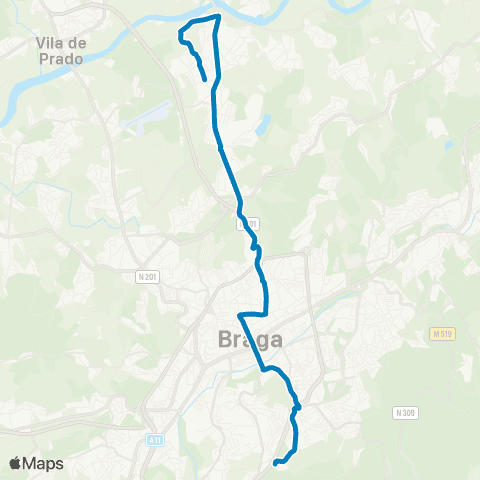 TUB Nogueira (Hospital Privado) - Ponte Do Bico map