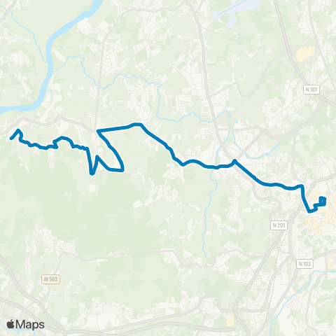 TUB Praça Conde De Agrolongo - Mosteiro De Tibães / Padim Da Graça map