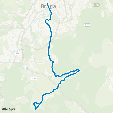 TUB Avenida Da Liberdade - Escudeiros via Esporões map