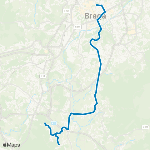 TUB Avenida Da Liberdade - Figueiredo (Sobrado) map