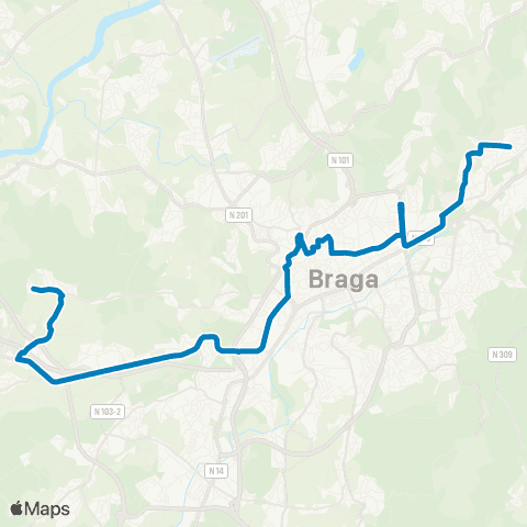 TUB Cabreiros - Gualtar map