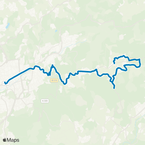 TUB Avenida Da Liberdade - Lageosa / Pedralva map