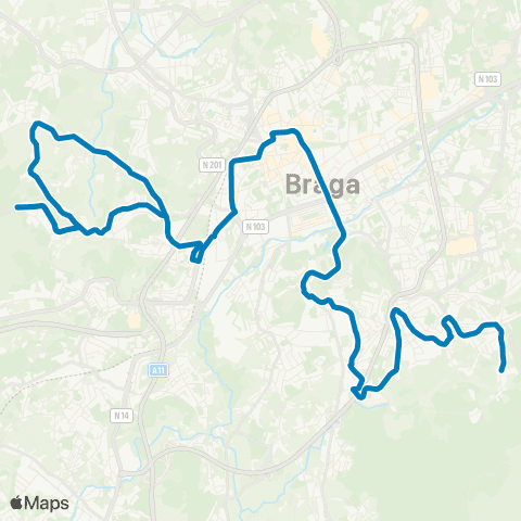 TUB Gondizalves / Semelhe - Nogueira (Barral) map
