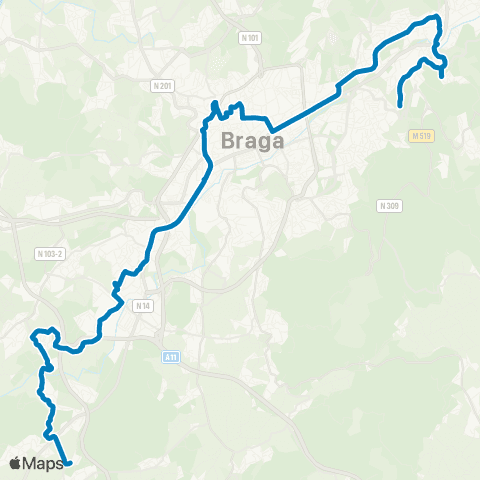 TUB Priscos - S. Pedro D' Este map