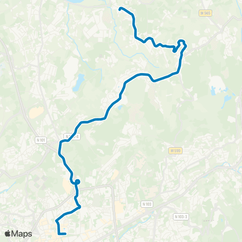 TUB Avenida Central - Monte Do Ouro / Moinhos map