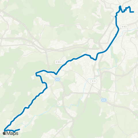 TUB Avenida Central - Arentim map