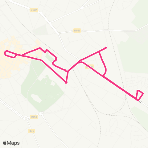 TUC Navette 2 V.Hugo - Amérique map