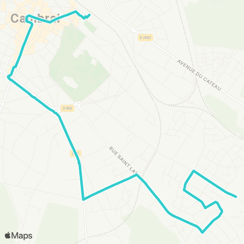 TUC Navette 4 Martin Martine map