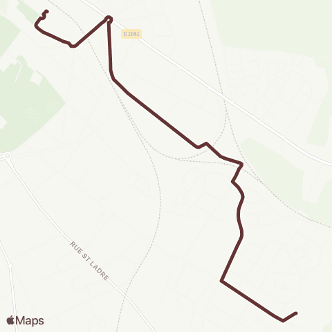 TUC - Scolaire Navette Blériot map