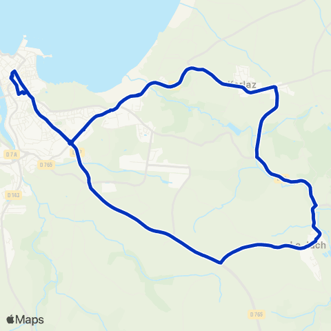 TUD'bus Le Juch - Kerlaz map