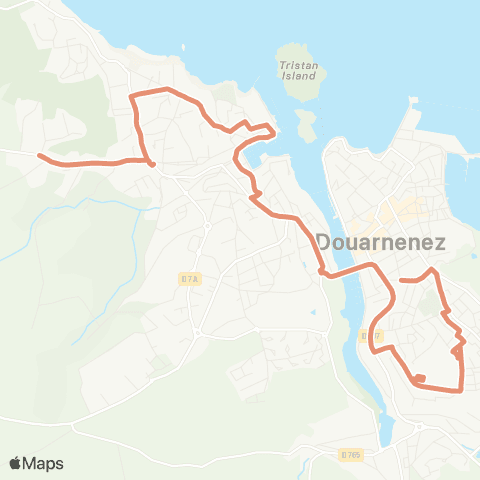 TUD'bus Scolaire B : Sables blancs map