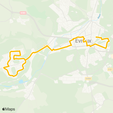 Transurbain St-Sébastien > Ctre-ville > ZI Cocherel map